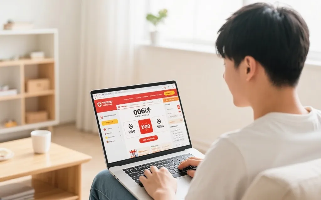 用户通过电脑查阅开奖官网